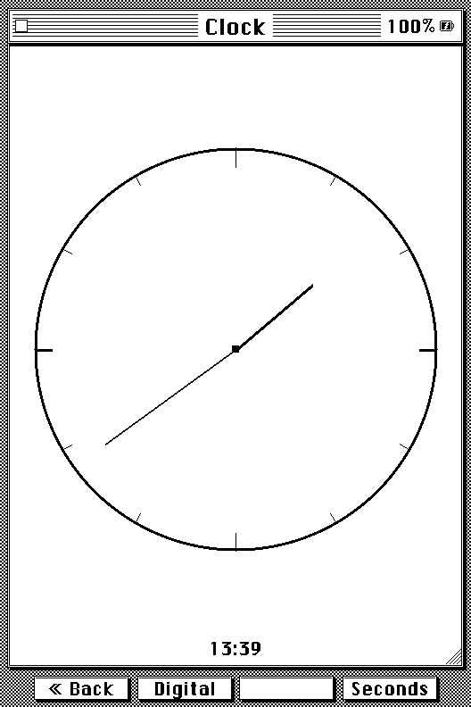 Analog desk clock