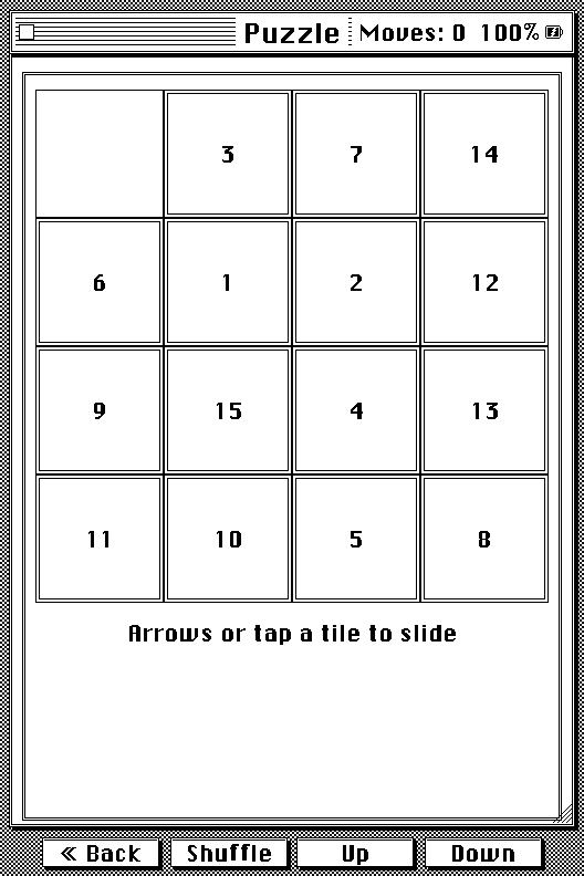 Fifteen-tile sliding Puzzle